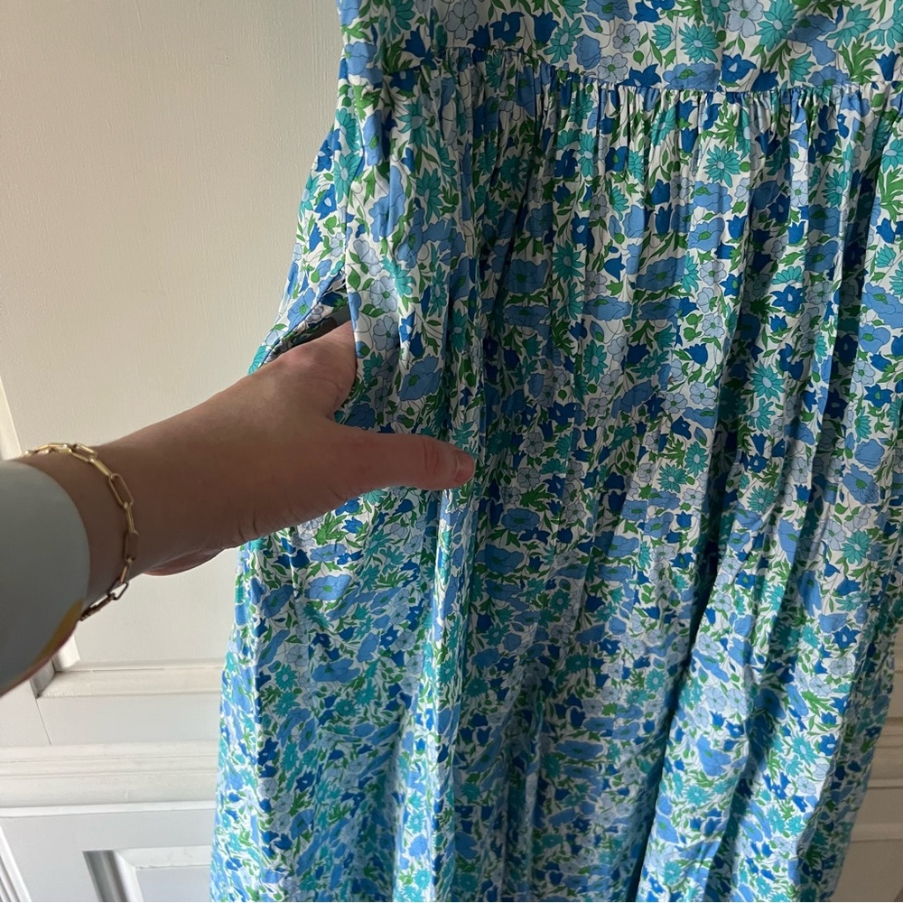 J.Crew A-line midi dress in Liberty Poppy and Daisy floral, Size 6 - Picture 8 of 14